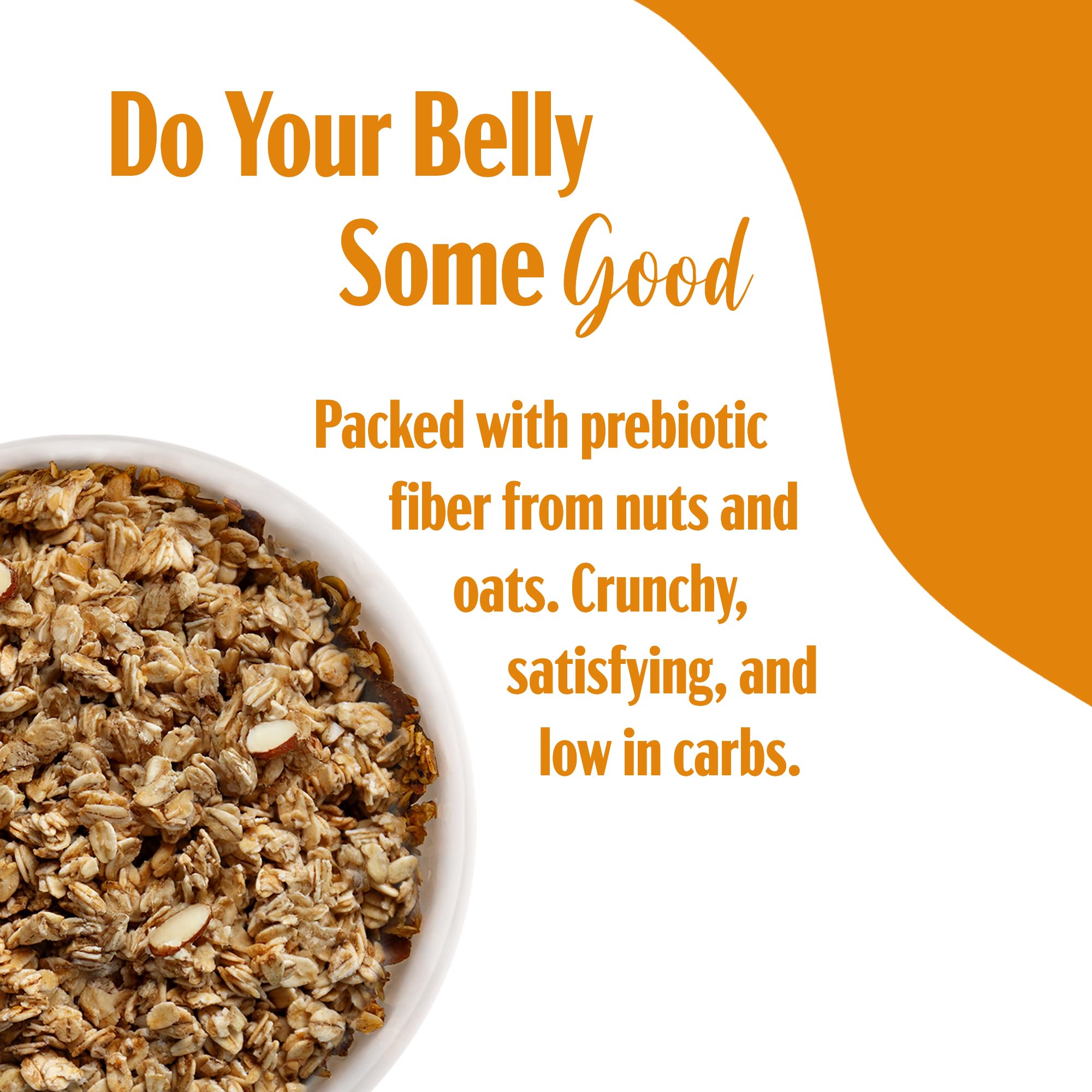 TGB Honey Almond Granola, Crunchy Almond Butter Clusters, Low Sugar, Gluten Free, Non-GMO, Natural Breakfast Cereal, Healthy Snack, 8 ounces