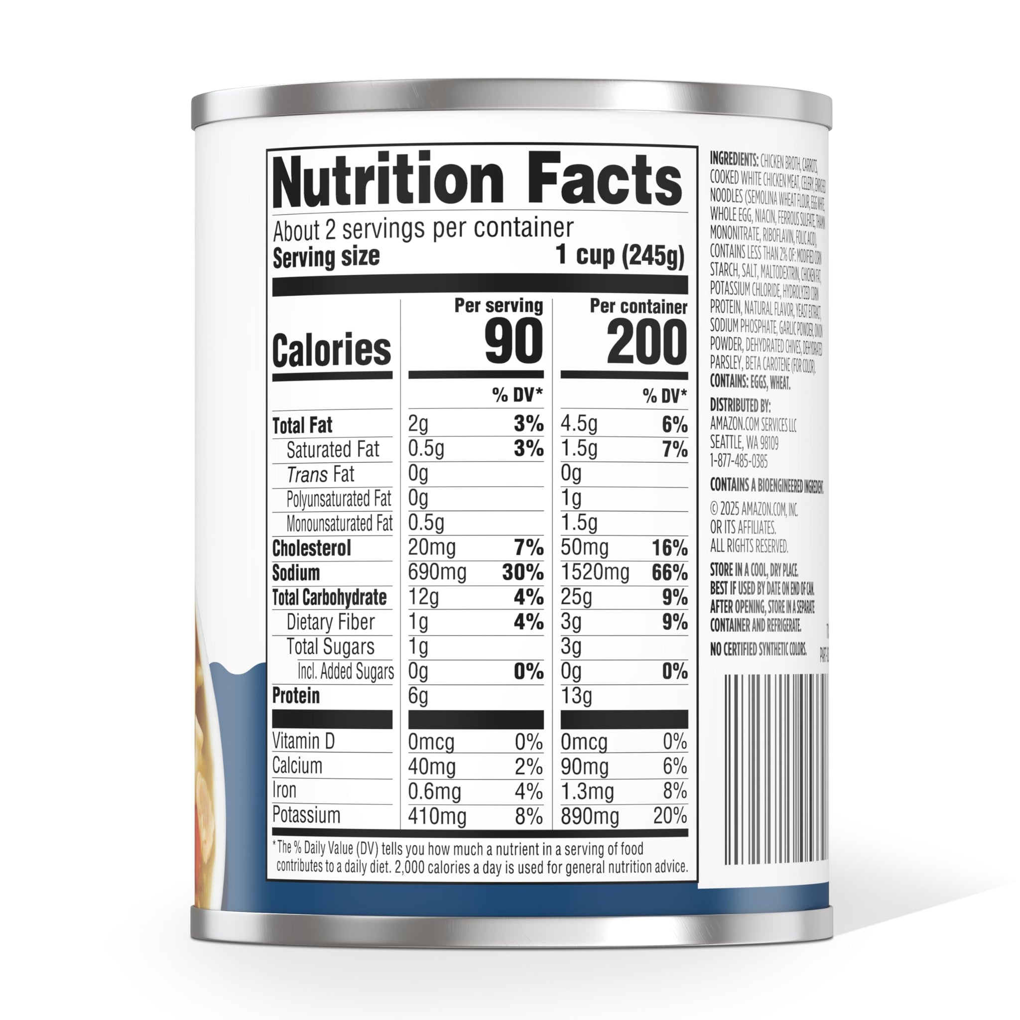 Amazon Grocery, Traditional Chicken Noodle Soup, 19 Oz