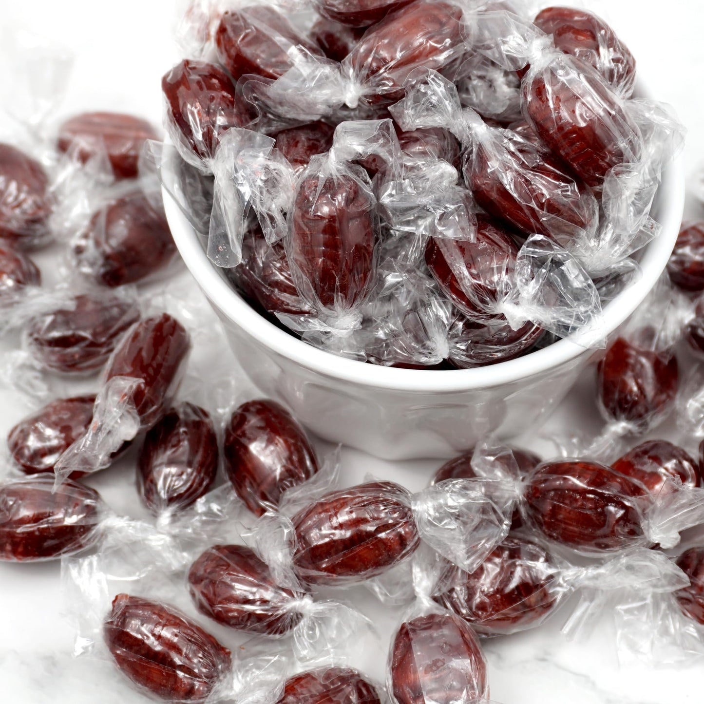 Root Beer Barrels Hard Candy - 2lb Bulk Bag (Approximately 130 pcs) - Old Fashioned Hard Candy - Individually Wrapped Bulk Candy - The Hampton Popcorn