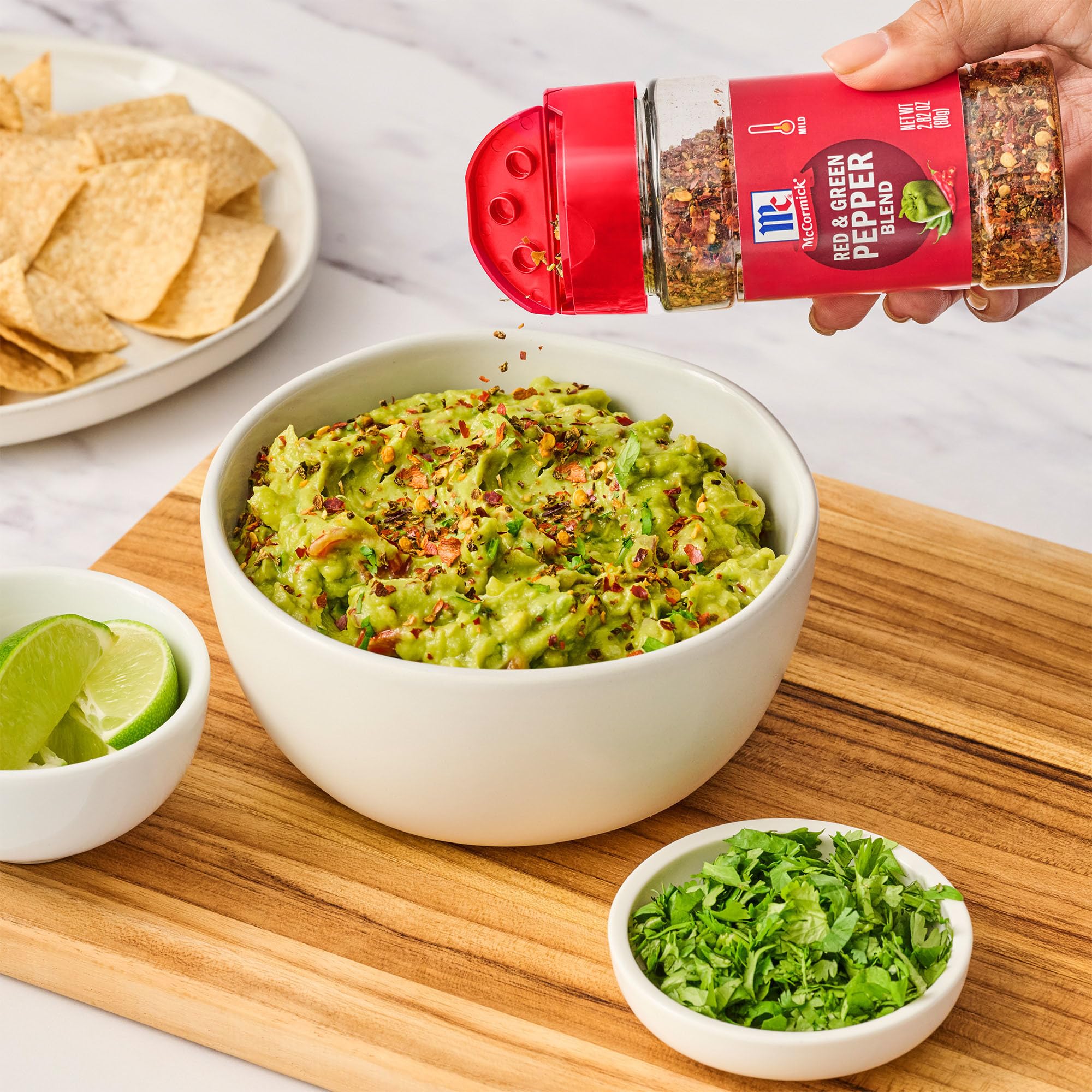 McCormick Seasoning Blend, Red & Green Pepper, Mildly Spicy Seasoning Featuring Red Peppers, Jalapeño Peppers, Green Bell Peppers & Sweet Chili Flakes
