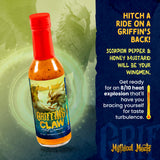 Mythical Meats Griffin's Claw Hot Sauce - Scorpion Pepper & Honey Mustard, Gluten Free, Non- GMO, 8/10 Heat