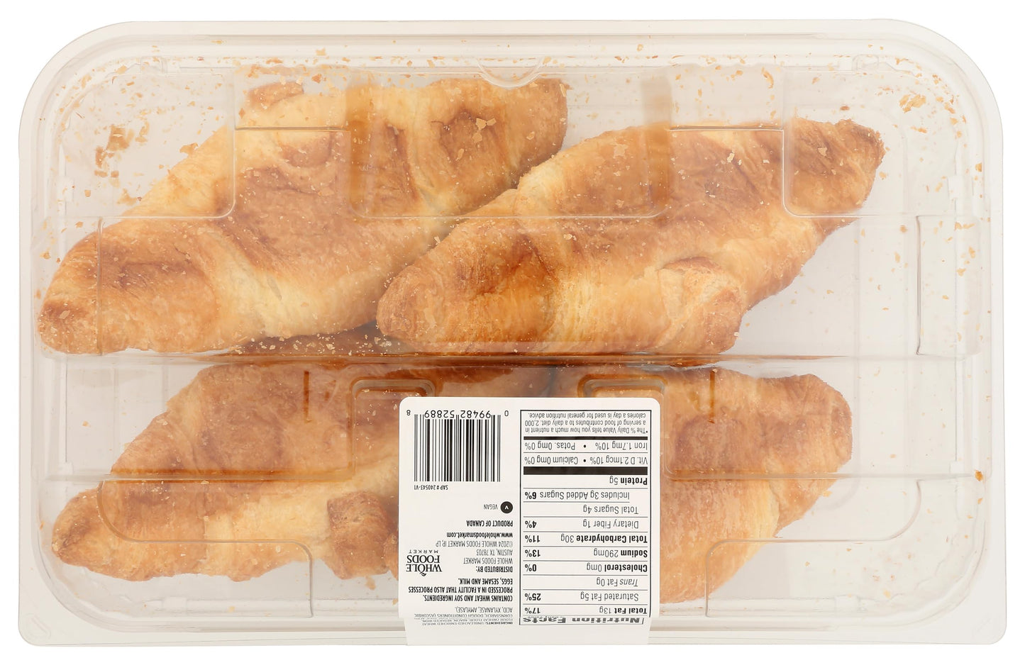 Whole Foods Market Kitchens Vegan Croissant 4 Count, 9.6 OZ