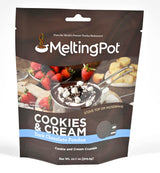 Melting Pot Chocolate Fondue; Mini Chocolate Wafers For Melting, Variety Pack (Dark Chocolate Cookies & Cream, White Chocolate, & Milk Chocolate Turtle), Pack of 3, 9.75oz Bags
