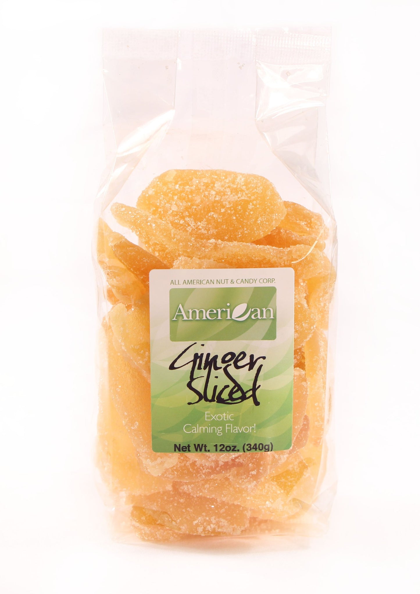 12oz Gourmet Style Bag of Exotic Thai Crystallized Ginger Slices [¾ lbs.]