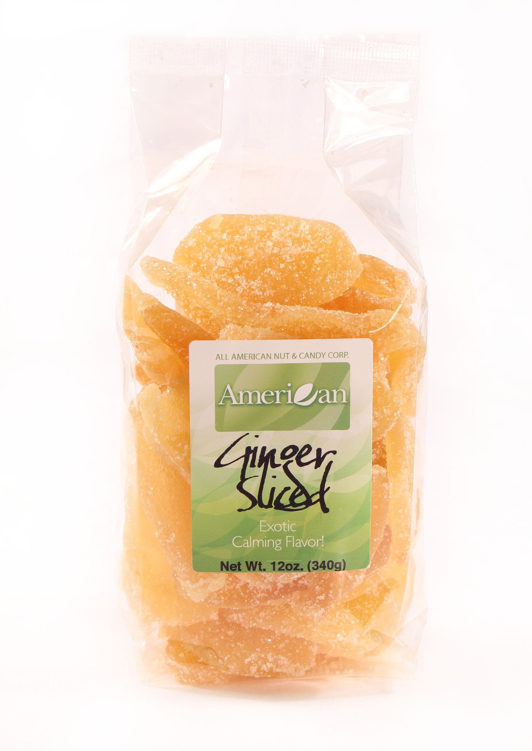 12oz Gourmet Style Bag of Exotic Thai Crystallized Ginger Slices [¾ lbs.]