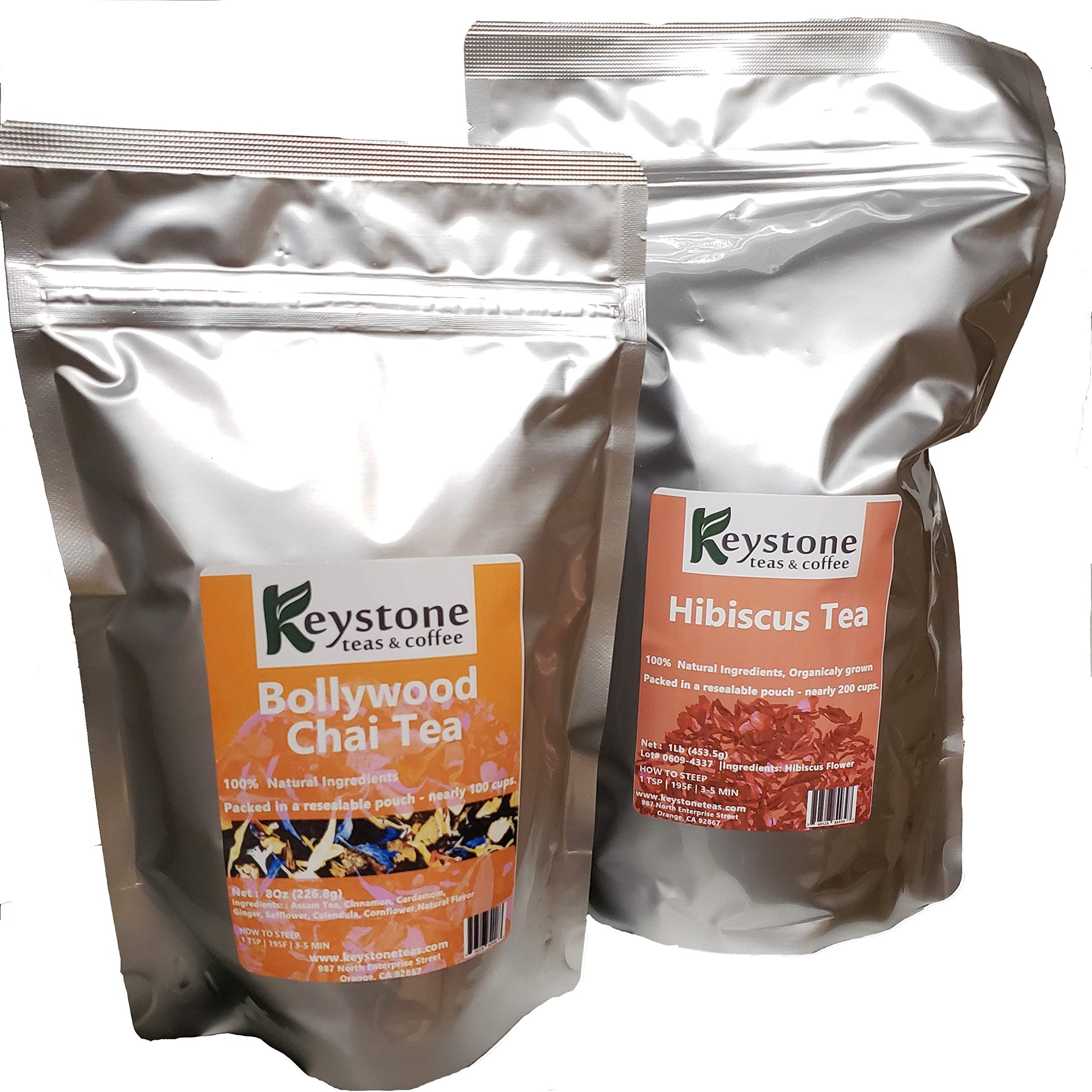 English Breakfast Loose Leaf Tea, 1lb Pouch Premium Black tea blend of Assam and Keemun, Drink Hot or Iced, Sweetened or Plain -Nearly 200 servings.
