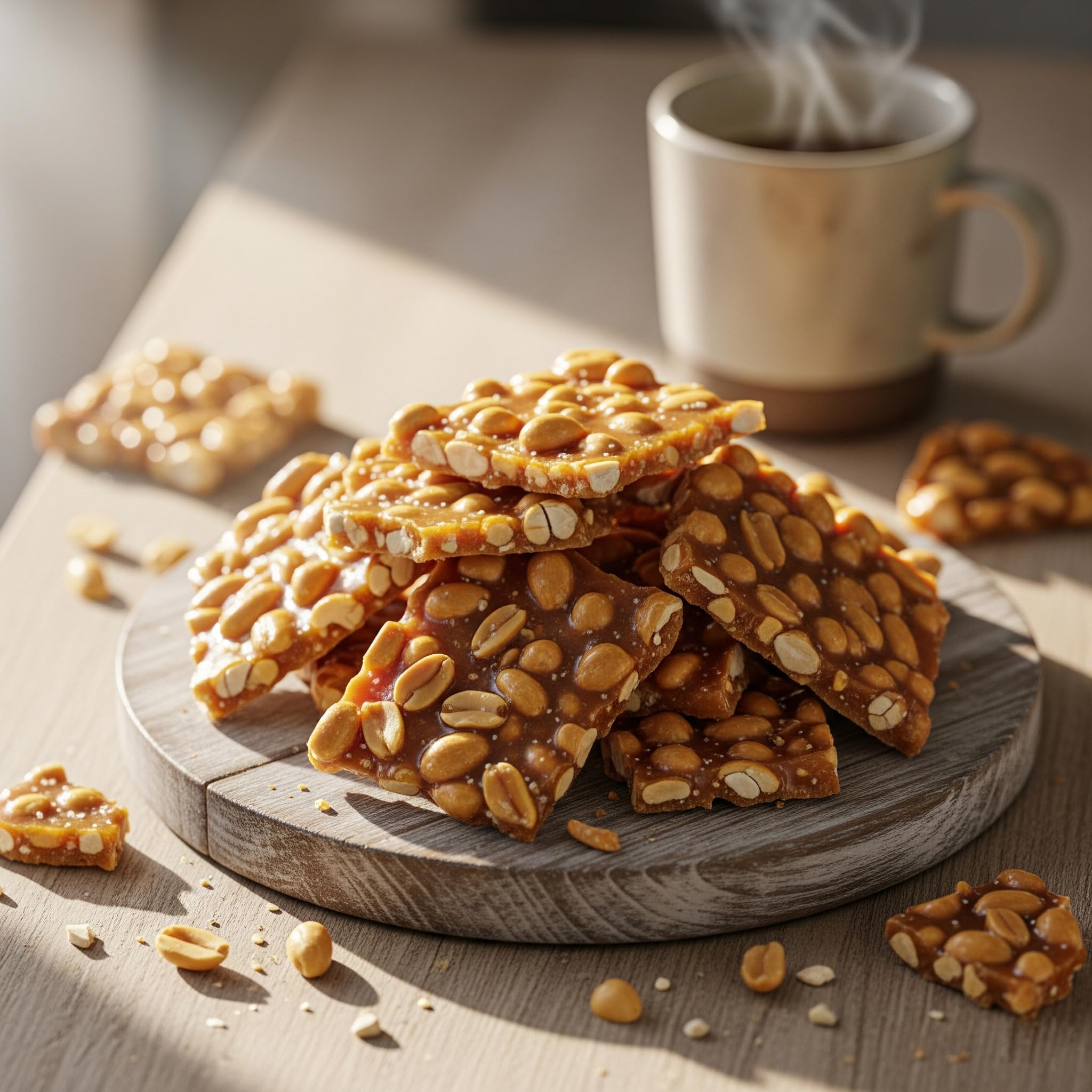 Peanut Brittle, 1 Pound Bulk Bag, The Hampton Candy Company
