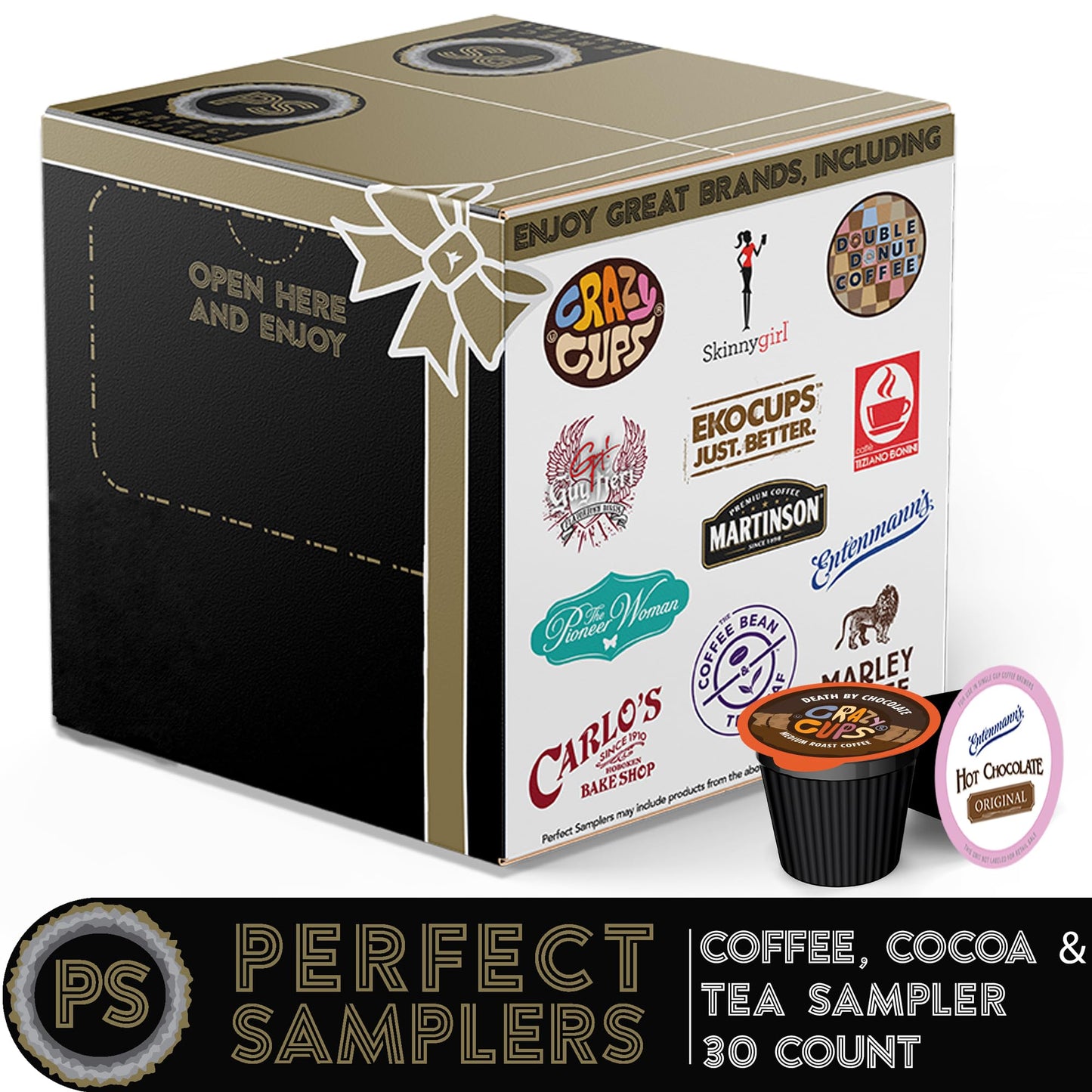 Perfect Samplers Coffee Tea Cider Cappuccino Hot Chocolate Single Serve Cups For Keurig K Cup Brewers Variety Pack Sampler 30 Sampler All unique cups