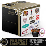 Perfect Samplers Coffee Tea Cider Cappuccino Hot Chocolate Single Serve Cups For Keurig K Cup Brewers Variety Pack Sampler 30 Sampler All unique cups