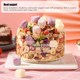 SIJIYUNLI-Yogurt Fruit Baked Cereal 400g/14.1oz Nutritional breakfast, low sugar, Congee?Dietary Fiber