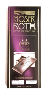 Moser Roth German Dark Chocolate Bars (85%, pack of 2)