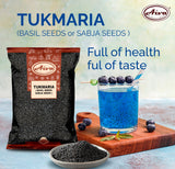 Aiva Tukmaria (Basil Seeds/Sabja Seeds) | Used for Falooda/Sabja Dessert, Indian Whole Herbs | | Vegan | Indian Origin | 7 oz (Pack of 20)