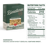 Bionaturae Chiocciole Pasta Noodles - Durum Semolina Pasta, Kosher, High Protein, Non-Gmo, Usda Certified, Durum Semolina Chiocciole, Chiocciole Pasta
