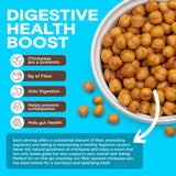 BIENA Chickpea Snacks - Crunchy Roasted Chickpeas - High Fiber Vegan Protein Snacks for Adults and Kids - Individual Pack - Himalayan Pink Salt