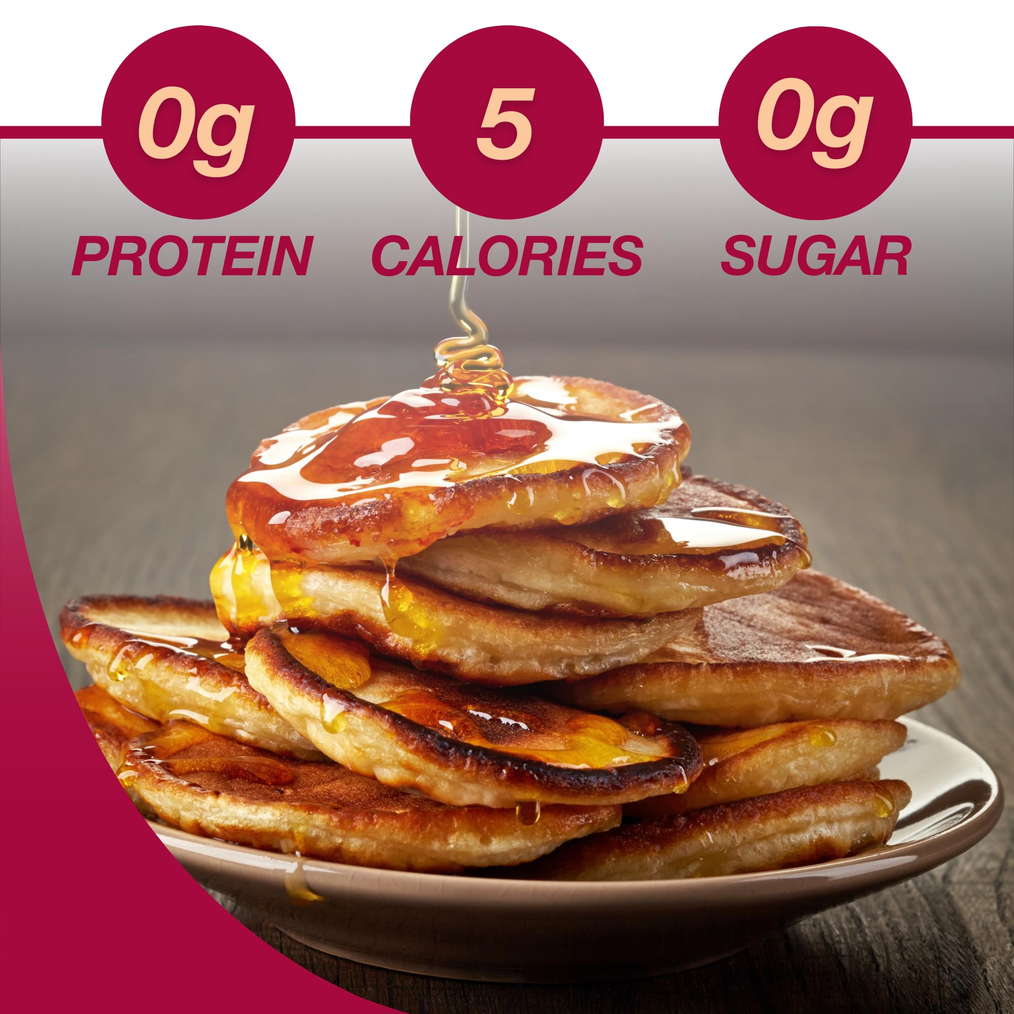 ProtiDIET Maple Flavored Syrup - Perfect On-the-Go Waffle and Pancake Syrup for a Flavorful Breakfast and Snack Time - 60ml bottle