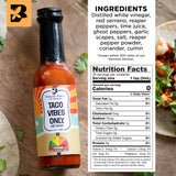 Butterfly Bakery of Vermont Taco Vibes Only Hot Sauce, 5 fl oz