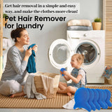6 PCS Pet Hair Remover for Laundry- Effectively Removes Fur, Lint & Dander - Reusable, Eco- Friendly Laundry Pet Hair Catcher - Gentle Washing (Blue)