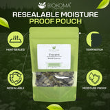 Biokoma Uva Ursi Dried Leaves 50g 1.76oz in Resealable Moisture Proof Pouch - Herbal Tea, No Additives, No Preservatives, Kosher