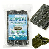 Premium Kombu, 7.05oz Dried Kelp from Hokkaido Japan, No Additives Sun-Dried Seaweed, for Japanese cuisine Seaweed Salad Dashi Stock Miso Soup Rice