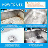 24 Pieces Garbage Disposal Cleaner Tablets, Citrus Scent Deep Cleaning Tablets, Ideal for Kitchen Sinks, Drains and Waste Disposal Units, Dissolve