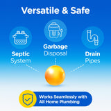 COMPAC HOME Plink Garbage Disposal Cleaner and Deodorizer, Air Fresheners for Garbage Disposal, Lemon Scent, Home Cleaning Products for Kitchen Sink