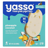 Yasso Pineapple Coconut Greek Yogurt Bars, 14 FZ