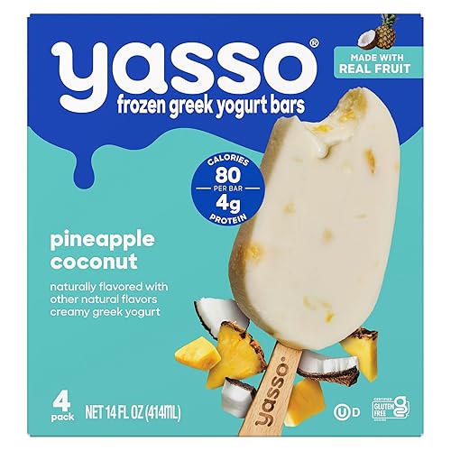 Yasso Pineapple Coconut Greek Yogurt Bars, 14 FZ