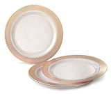 " OCCASIONS " 120 Plates Pack,(60 Guests) Premium Premium Wedding Party Disposable Plastic Plates Set -60 x 10'' Dinner + 60 x 7.5'' Salad/Dessert