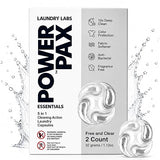 PowerPax 5-in-1 Commercial Laundry Detergent Capsules for Vending Machines, Free and Clear Unscented, 100 Count in 2 Packs - Stain Remover, Color
