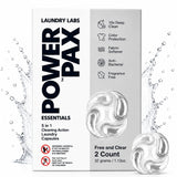 PowerPax 5-in-1 Commercial Laundry Detergent Capsules for Vending Machines, Free and Clear Unscented, 100 Count in 2 Packs - Stain Remover, Color