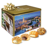 Matilde Vicenzi Verona Gift Tin - Assortment of Italian Pastries and Cookies - Gourmet Gifts for Father's Day, Birthday and Every Special Occasion