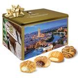 Matilde Vicenzi Verona Gift Tin - Assortment of Italian Pastries and Cookies - Gourmet Gifts for Father's Day, Birthday and Every Special Occasion