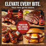 Meat Mitch Stay HOT! BBQ Sauce, 21 oz - Spicy Kansas City Style Barbecue Sauce with Sweet Heat, Gluten Free and Vegan