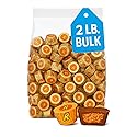 Milk Chocolate Peanut Butter Cup Candies - 2 LB Bulk Individually Wrapped Chocolate Treats - Approx. 105 Pieces - Party Favors, Snacks & Holiday Candy