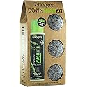 Grangers Down Wash Kit - Down Wash (10 fl oz) & 3 Reusable Wool Dryer Balls | Technical Cleaner for Down Jackets, Sleeping Bags & Bedding - Restores