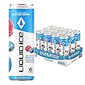 Liquid Ice Energy Drink - Zero Sugar, With Postbiotics For Gut-Health, Natural Caffeine, 120mg Caffeine, L- Theanine, Antioxidant Support, Clean