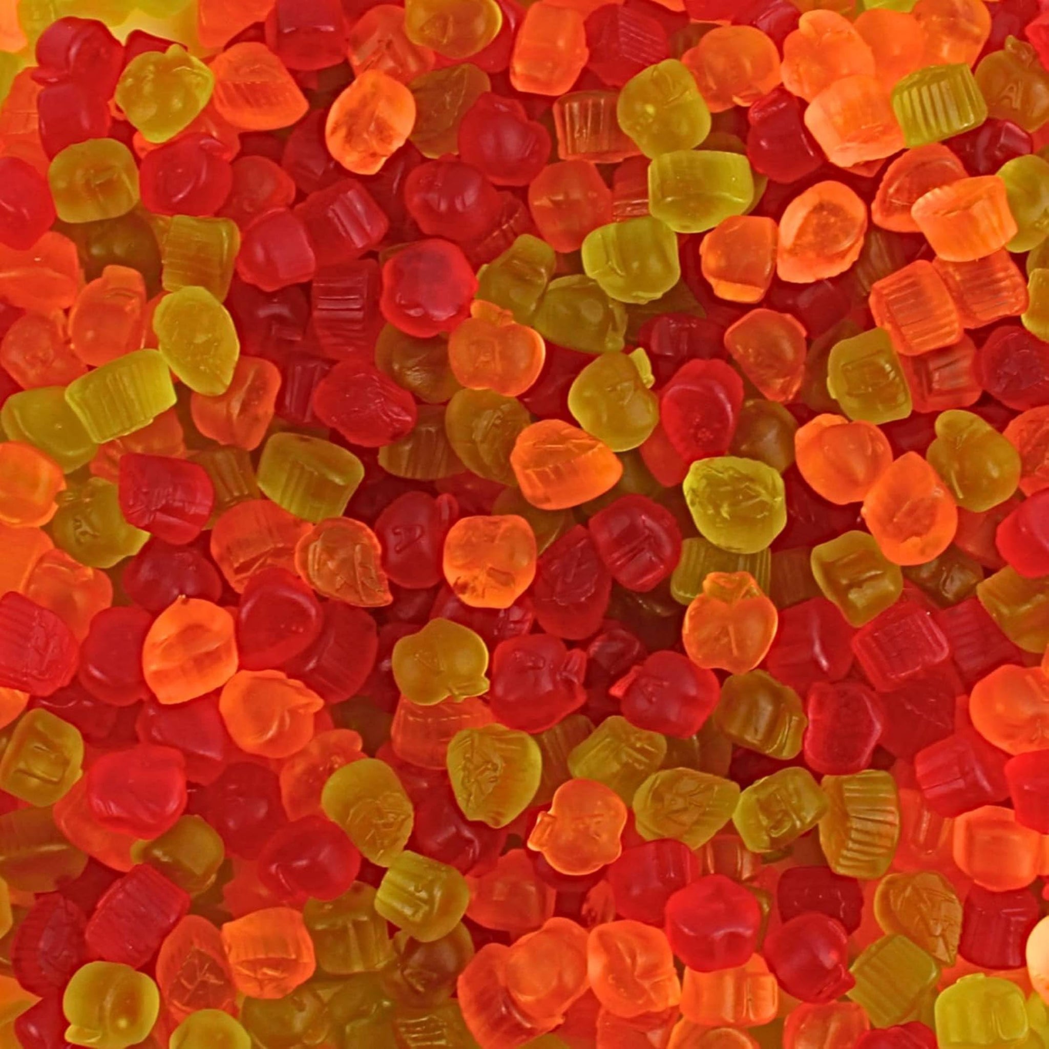 Fall Apple Orchard Gummy Candy- Apple Gummies -Harvest Orange, Red and Green Gummy Candy by Queen City Candy Cave (1 Pound)