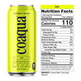 Coaqua Coconut Water, 12 Pack, Natural Electrolytes for Hydration, Naturally Sweet Electrolyte Drink Potassium, Pure Coconut Water Not from
