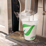 EcoQuality 8 oz Compostable Paper Cups - Biodegradable Disposable White Paper Coffee Cups PLA Lined - Eco-friendly Hot and Cold Drinking Cups