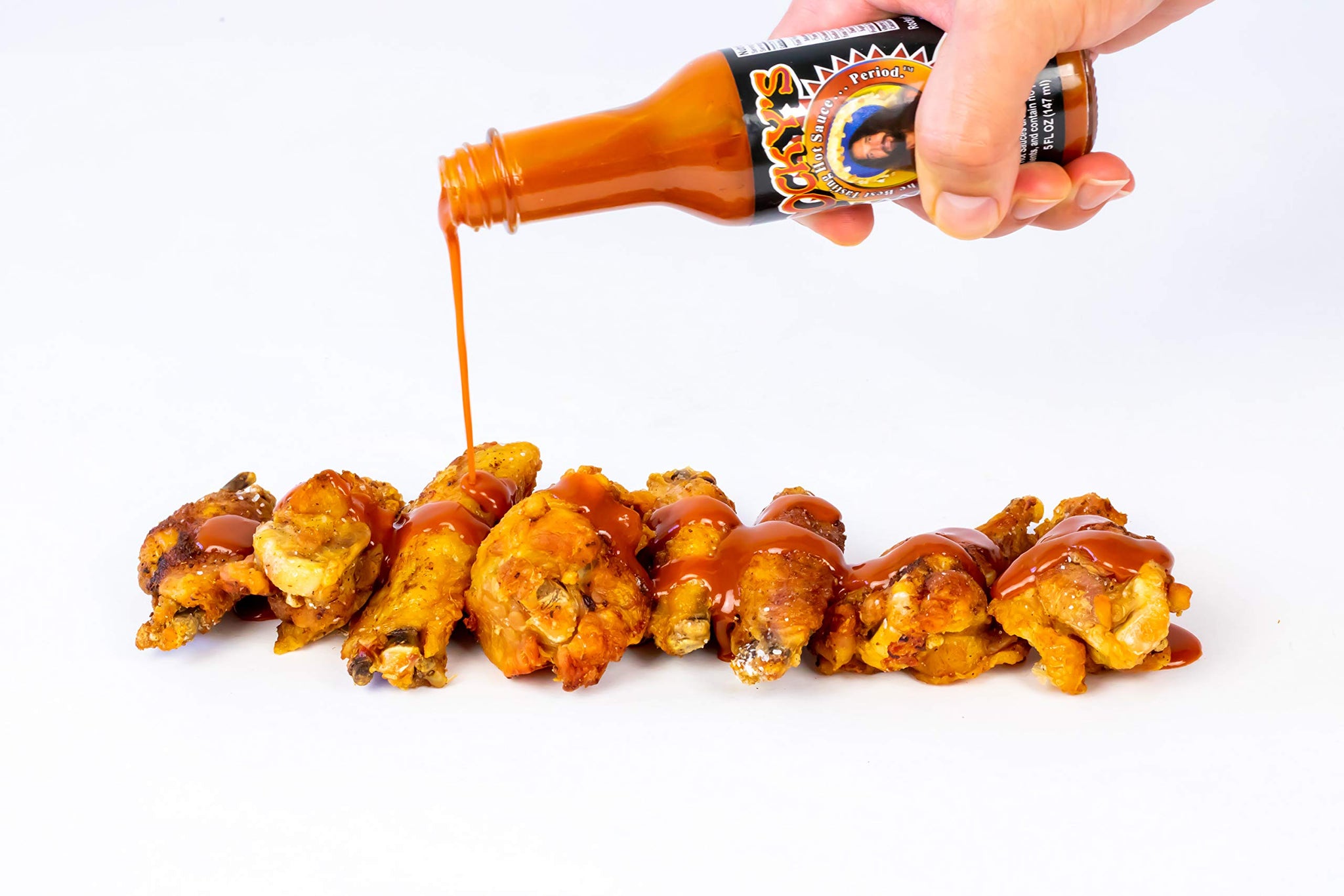Rocky's Bacon Hot Sauce - Gourmet Red Chili Sauce with Perfectly Balanced Heat - Great Hot Sauce Gift and Wing Sauce - 5 oz