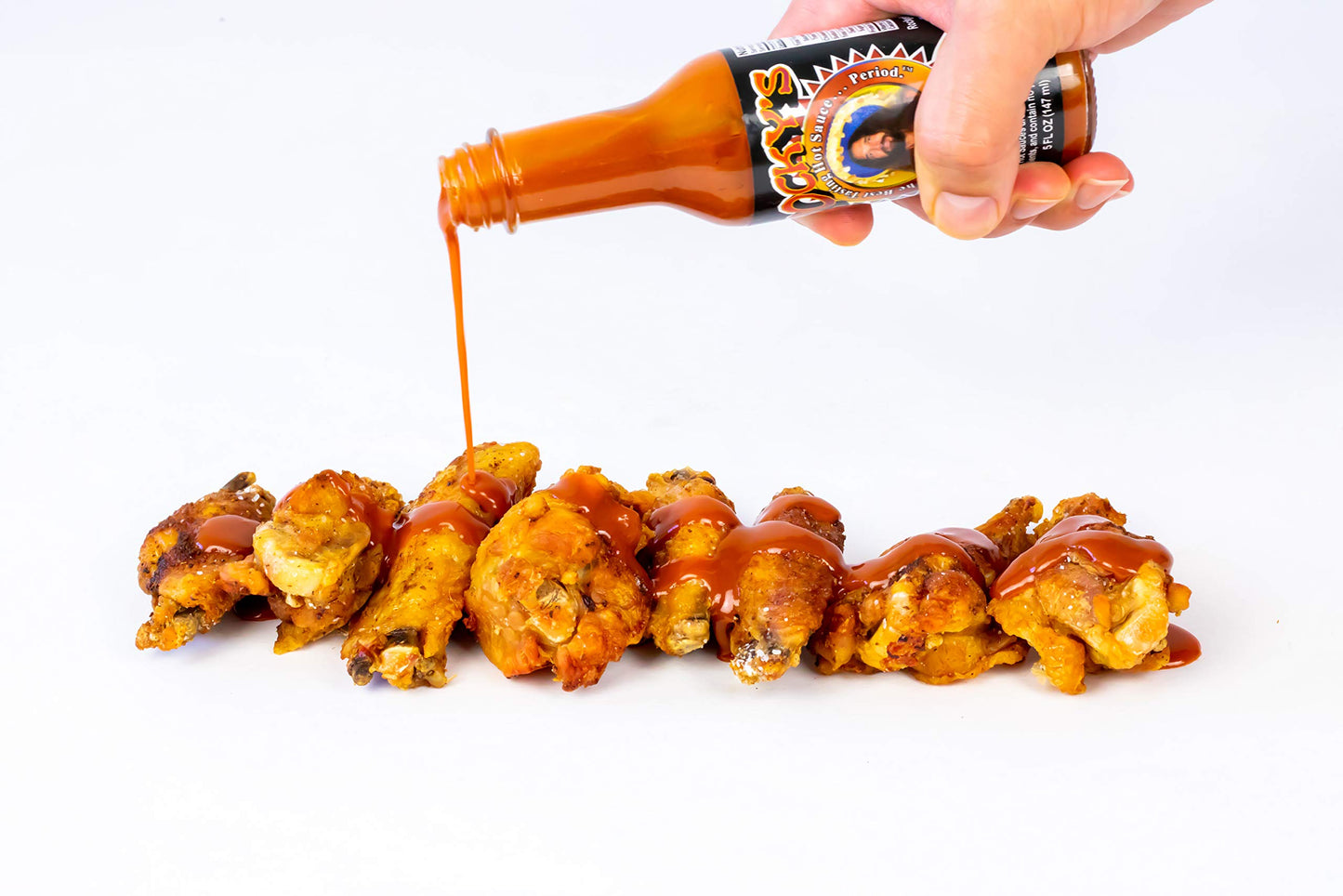 Rocky's Garlic Hot Sauce - Gourmet Red Chili Garlic Sauce with Perfectly Balanced Heat - Great Hot Sauce Gift and Wing Sauce - 5 oz