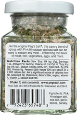 Peg's Pink Salt Seasoned Salt - Gourmet Seasoning - All Purpose for Cooking - Salt with Herbs and Spices (6 oz)