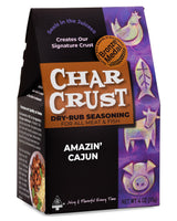 Char Crust Dry-Rub Seasonings Amazin' Cajun | All-in-one seasonings | Perfect for Fish, Chicken and Wings. | Signature Crust that Seals in the Juices