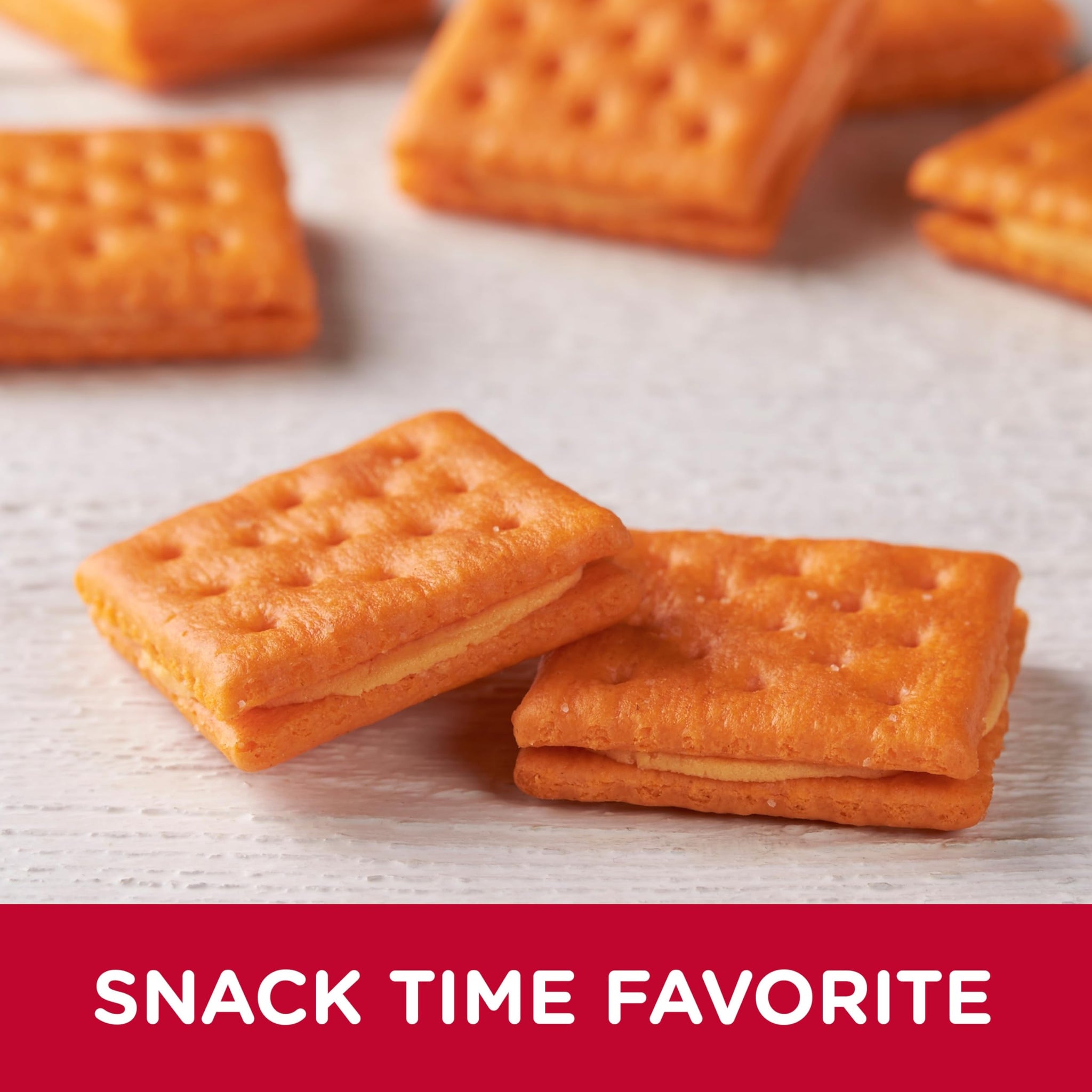 Austin Cheddar Cheese Flavored Sandwich Crackers, Lunch Snacks, Value Size, 27.6oz Tray (20 Packs)