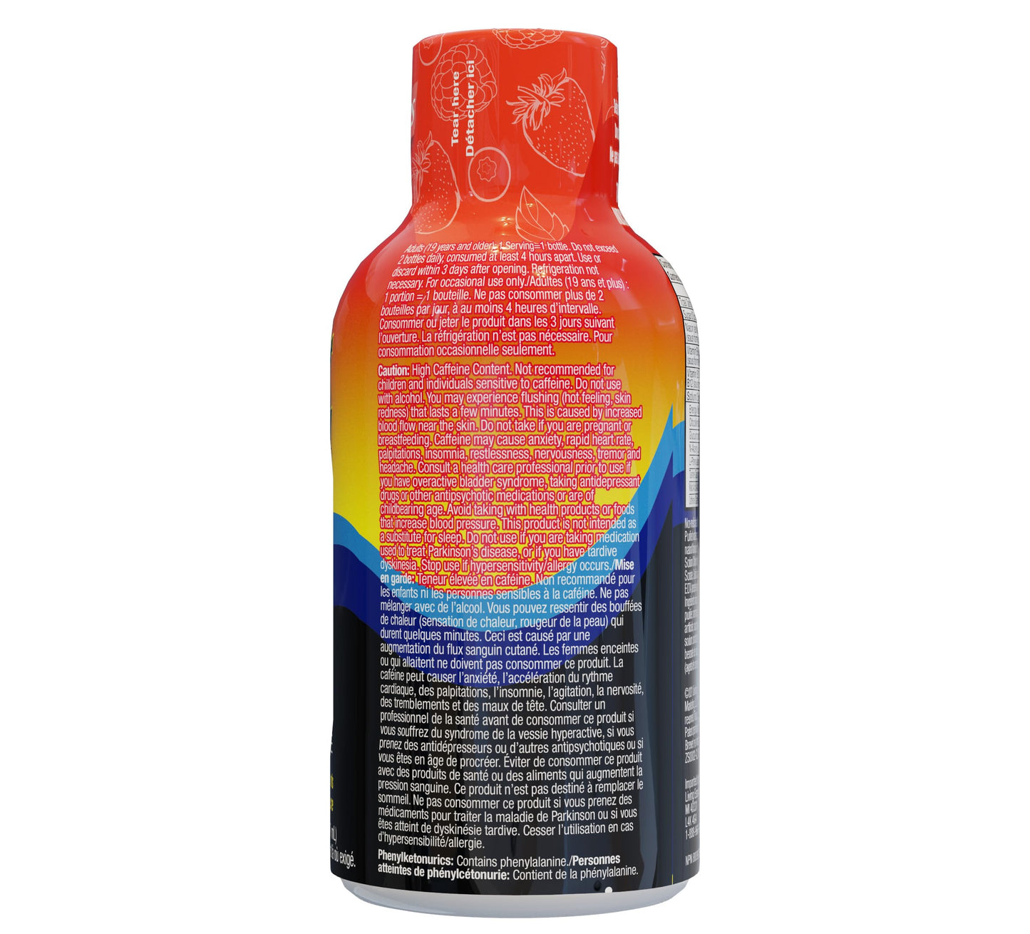 Marjack 500181 Five Hour Energy Drink, 2 Oz, 12/Pk, Berry Flavored