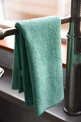 Dri Professional Extra-Thick Microfiber Cleaning Cloth 12 Pack Green (16IN x 16IN, 300GSM, Commercial Grade All-Purpose Microfiber Highly Absorbent