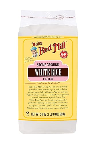 Bob's Red Mill Gluten Free White Rice Flour, 24 Oz (4 Pack)