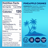 Dole Pineapple Chunks in 100% Pineapple Juice with No Sugar Added - Dole Canned Fruit - 8 oz Cans - 12 Pack