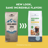 Paramount Roasters, Highlander Grog Flavored, Medium Roast, 100% Arabica Ground Coffee,