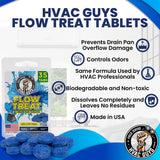 HVAC Guys AC Drain Pan Tablets 35PK | Flow Treat Tablets Prevents Odors, Keeps HVAC Drain Pan Clean, Prevents Overflow | One Tablet Lasts up to 4